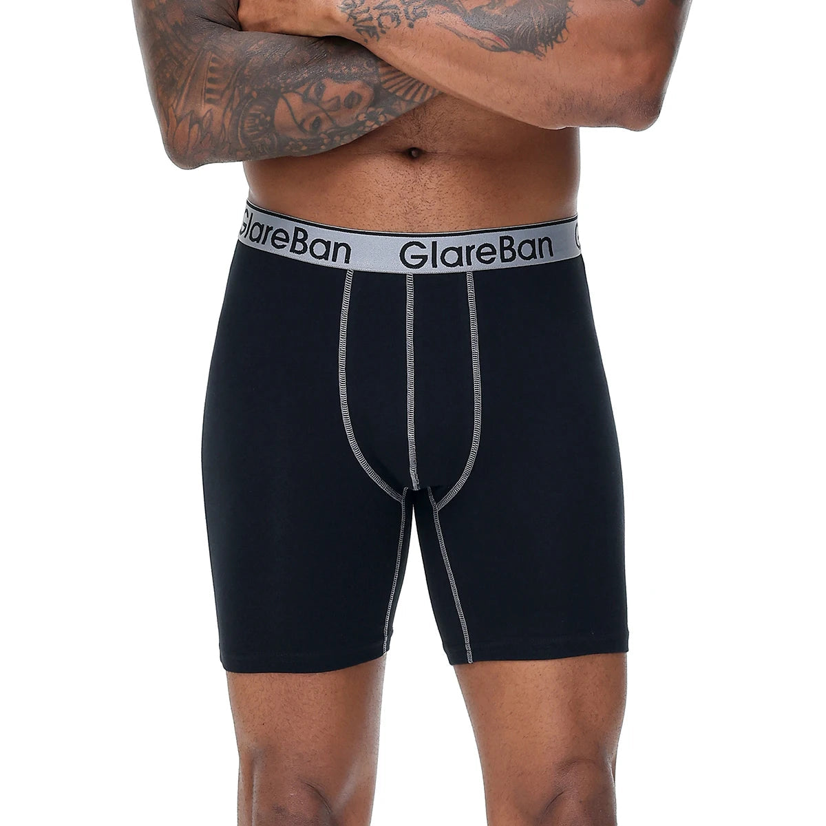 Pack de 4 Boxers Mi-Long pour Hommes - Coton Respirant BLACKBEARD OUTDOOR INDUSTRIES
