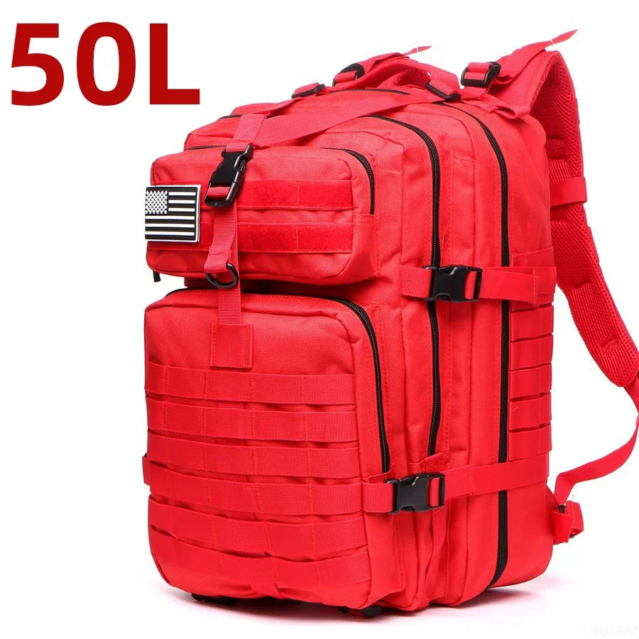 Sac à Dos Thuram 25L/50L – Nylon Résistant et Imperméable, Sac Tactique pour Sports, Randonnée, Pêche, Chasse et Camping - BLACKBEARD OUTDOOR INDUSTRIES