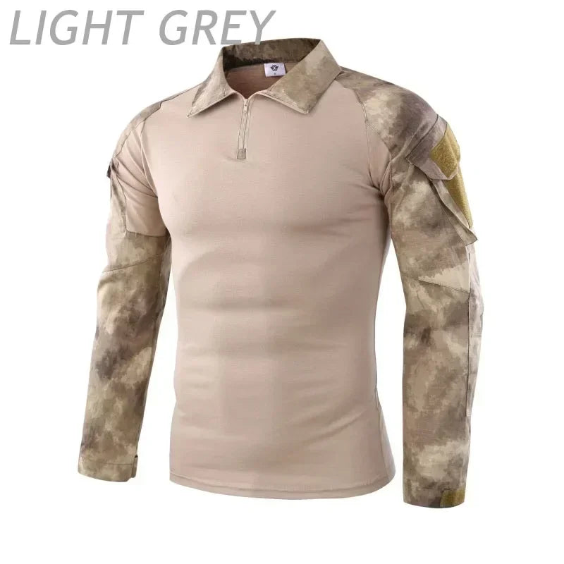 🪖 Chemise de Combat Camouflage Homme – TOMITANY Airsoft | Paintball | Randonnée | Tactique | Manches longues - BLACKBEARD OUTDOOR INDUSTRIES
