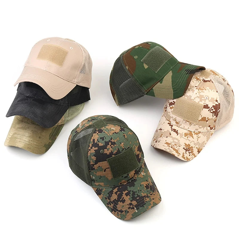 Casquette Multicam Camouflage Outdoor – Réglable, Maille Respirante – Tactique, Airsoft, Pêche, Chasse, Randonnée, Basket - BLACKBEARD OUTDOOR INDUSTRIES