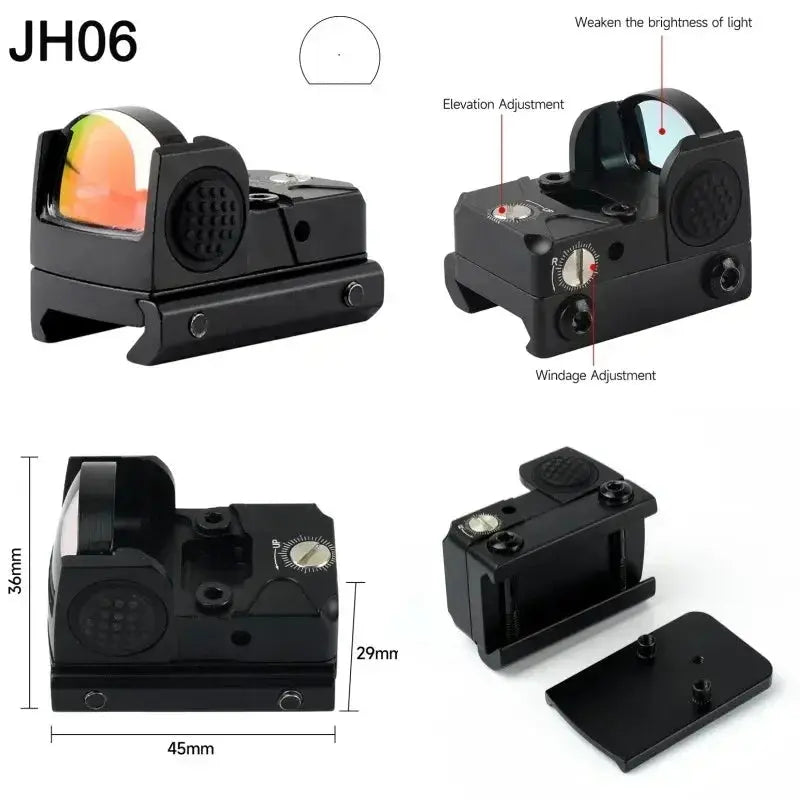 Viseur Tactique HD à Point Rouge Ajustable – Lentille Optique pour Fusil, Suivi Facile, Accessoire de Chasse et Tir Sportif Ma boutique