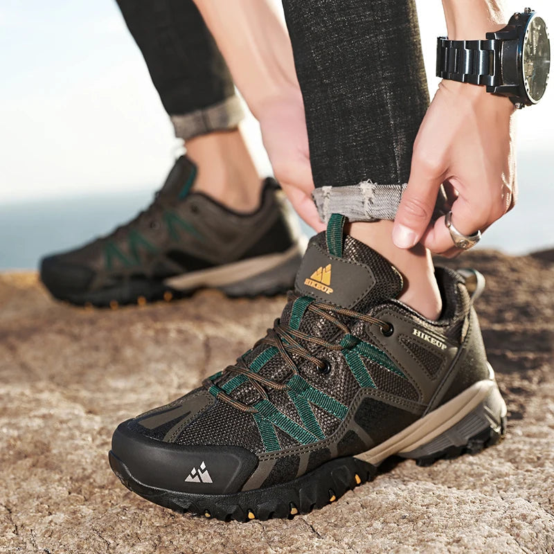 HIKEUP Sneakers Respirants avec Amorti Antidérapants – Chaussures de Randonnée Homme pour Course, Trekking et Sports de Plein Air BLACKBEARD OUTDOOR INDUSTRIES