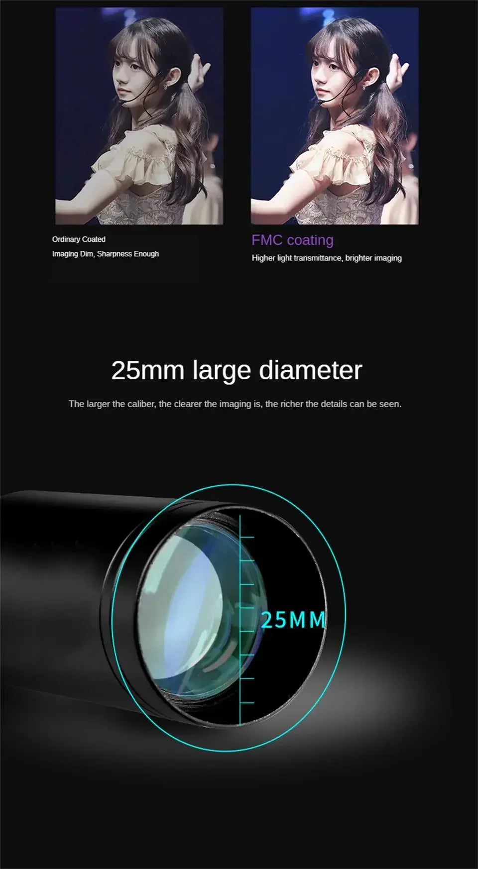 Monoculaire Haute Définition 10-300x40 avec Prismes BAK4 – Télescope Professionnel Portable Zoom Longue Portée 4K pour Camping, Observation et Aventures Extérieures - BLACKBEARD OUTDOOR INDUSTRIES