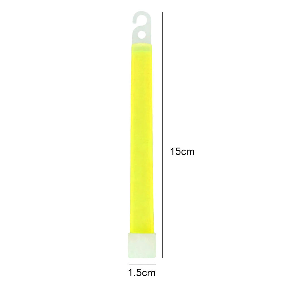 Lot de 50 Bâtons Lumineux Fluorescents 15 cm Équipement de Survie Militaire | Camping, Randonnée, SOS, Urgence, Fête | - BLACKBEARD OUTDOOR INDUSTRIES