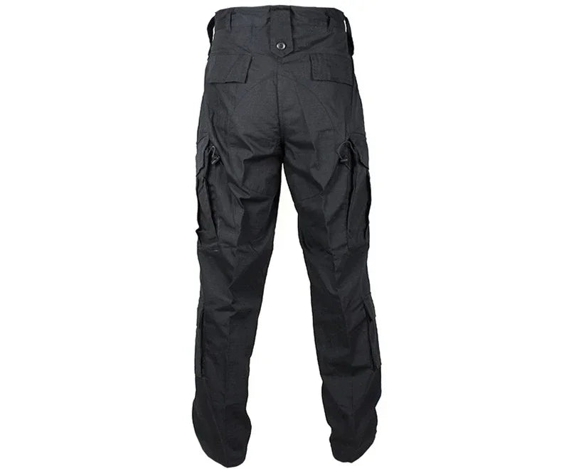 Ensemble Uniforme Tactique BDU Noir – Chemise et Pantalon de Combat pour Homme - BLACKBEARD OUTDOOR INDUSTRIES