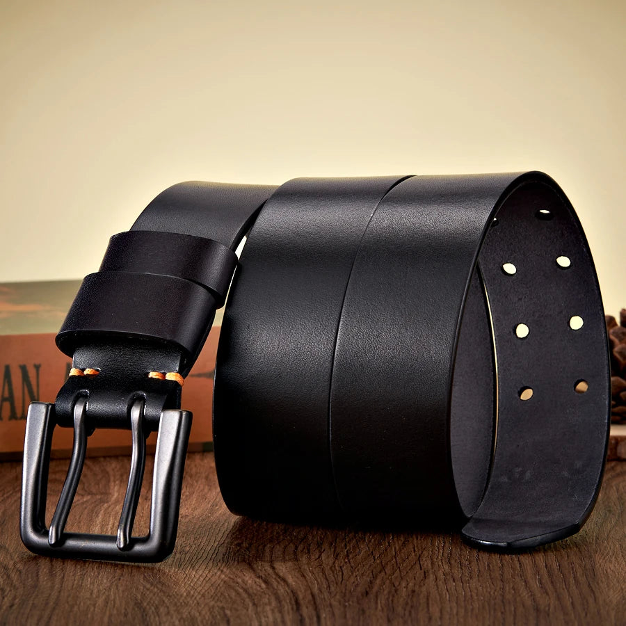 Ceinture en Cuir Véritable 100% - Boucle Double Trou Ma boutique