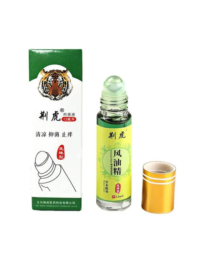 Balm Roll-on Huile Essentielle de Tigre - Soulagement des Maux de Tête, Nausées et Mal des Transports, Prévention des Piqûres de Moustiques - BLACKBEARD OUTDOOR INDUSTRIES