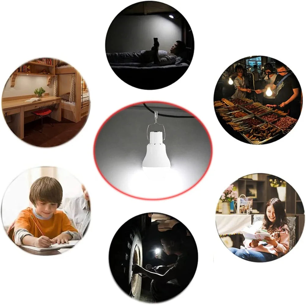 Lampe Solaire Portative à LED - Lampe Rechargeable pour Camping, Tente, Pêche Nocturne, Urgence et Énergie Solaire - BLACKBEARD OUTDOOR INDUSTRIES