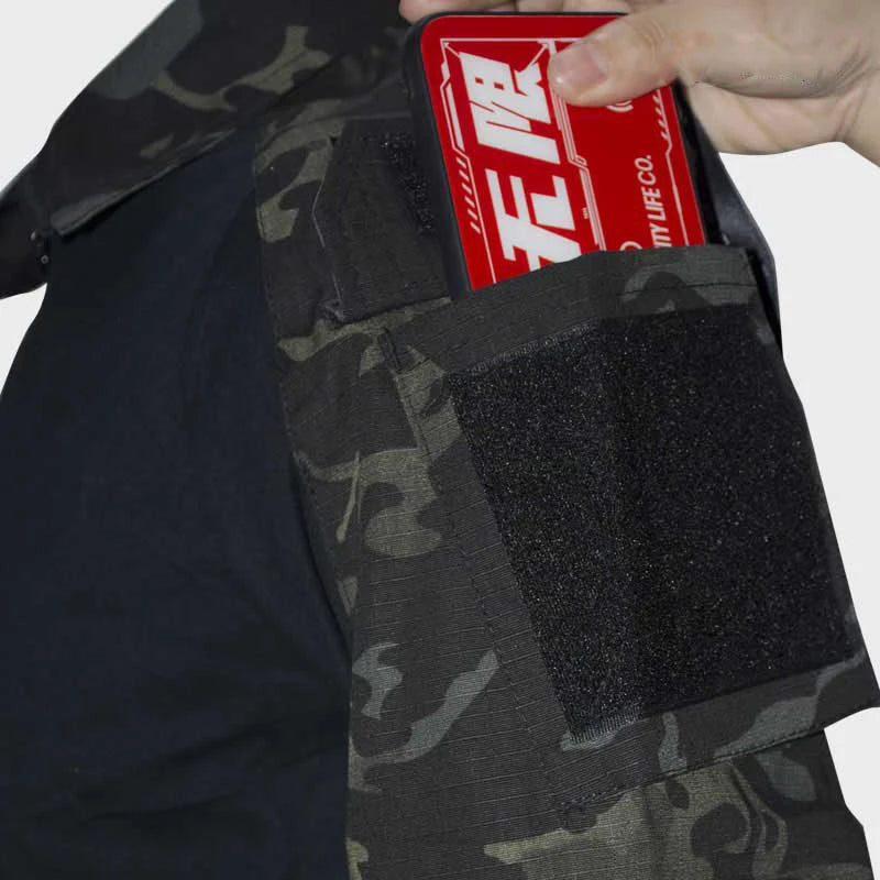 🪖 Chemise de Combat Camouflage Homme – TOMITANY Airsoft | Paintball | Randonnée | Tactique | Manches longues - BLACKBEARD OUTDOOR INDUSTRIES