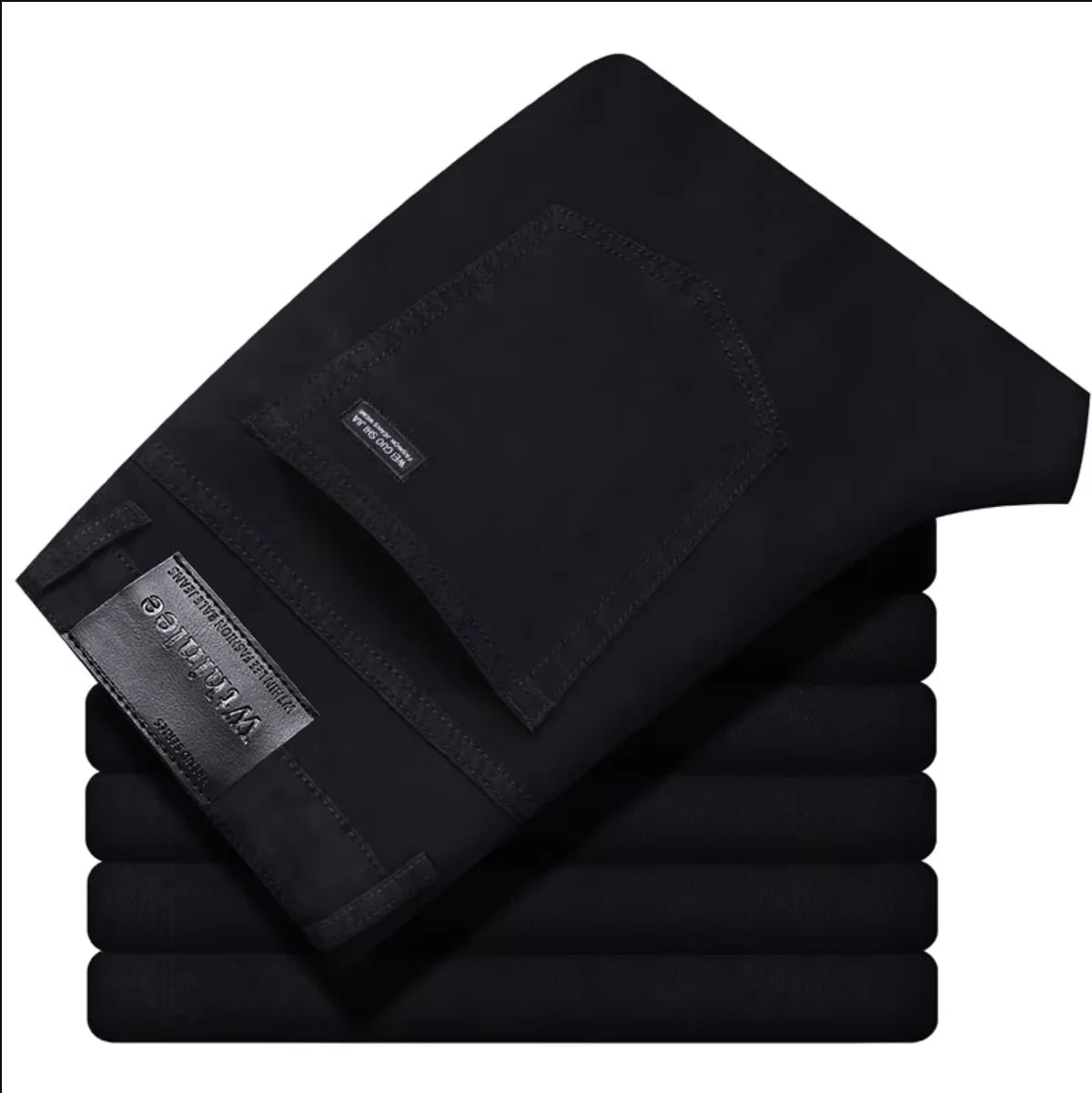Jeans Business Homme – Coupe Droite Stretch, Bleu/Noir, Denim Classique BLACKBEARD OUTDOOR INDUSTRIES