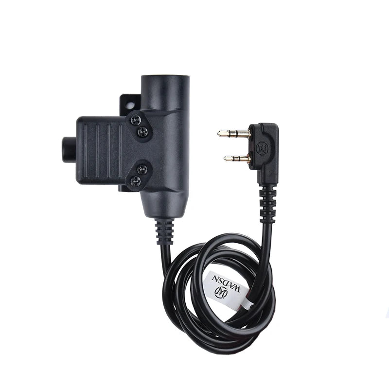 Casque Tactique WADSN MH180-V avec Conduction Osseuse pour Airsoft – Casque de Signalisation avec Microphone pour Interface 7.0 PLUG PTT BLACKBEARD OUTDOOR INDUSTRIES