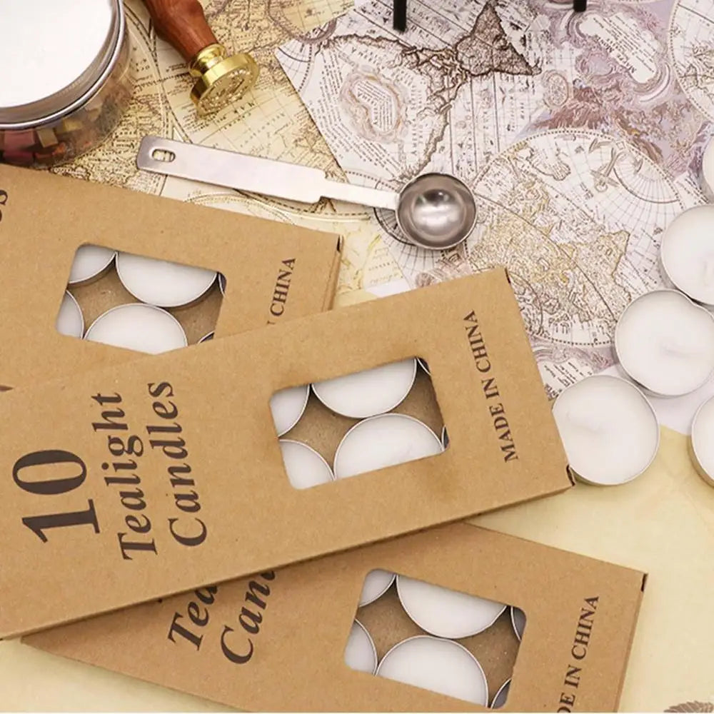Mini Bougies Théières - Lot de 10 Bougies Longue Durée et Sans Fumée pour Mariages, Soirées et Décoration Extérieure - BLACKBEARD OUTDOOR INDUSTRIES