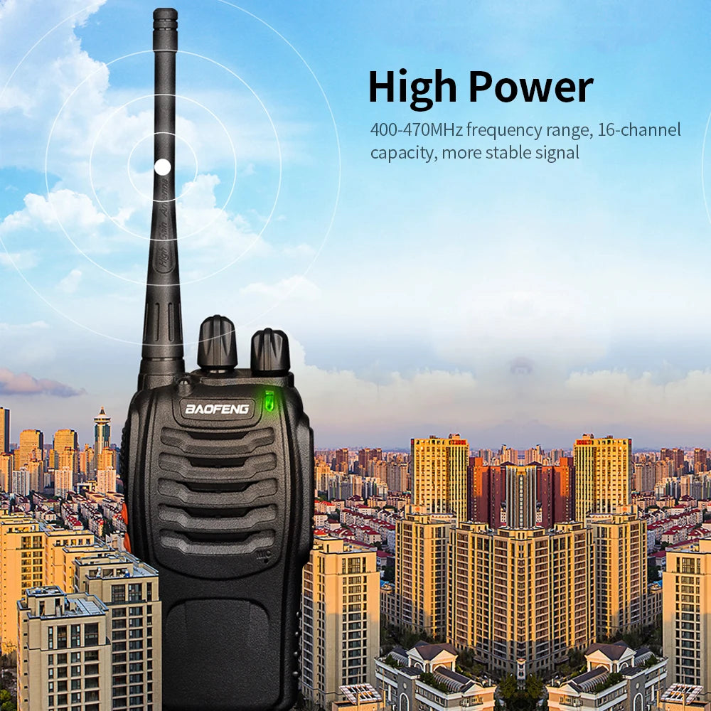 Talkie-Walkie BAOFENG BF-888S UHF 400-470MHz – Lot de 2 Radios Bidirectionnelles (Prise EU) Ma boutique
