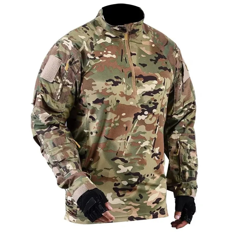Veste Tactical XMGOLONG Pioneer Frog Suit – Haut d’Entraînement Respirant et Séchage Rapide, Camouflage CP pour Camping et Chasse - BLACKBEARD OUTDOOR INDUSTRIES