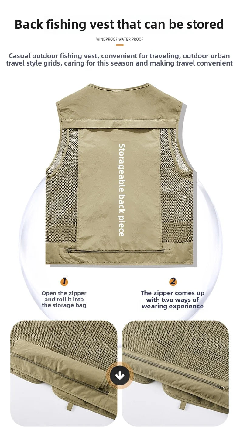 Gilet Tactique Homme Été – 14 Poches, Mesh Respirant - BLACKBEARD OUTDOOR INDUSTRIES