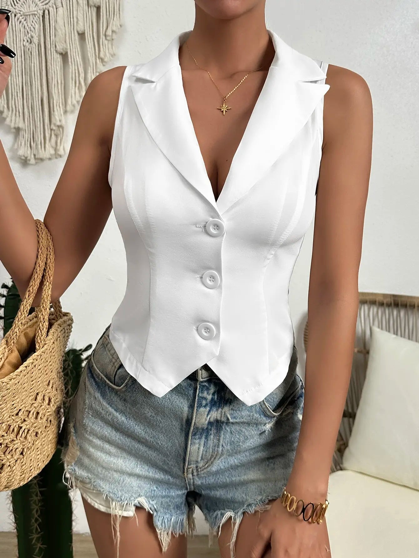 Gilet Slim Femme Printemps – Style Européen & Américain | Casual Chic | Léger & Élégant - BLACKBEARD OUTDOOR INDUSTRIES