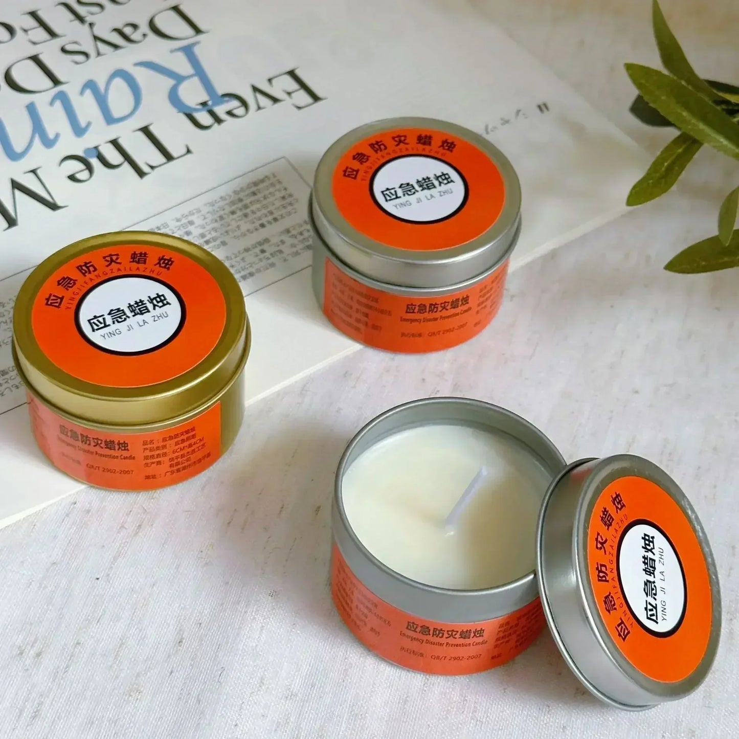 Lumières de Secours pour Pannes de Courant - Bougies Anti-odeur, Étanches et Résistantes au Vent - BLACKBEARD OUTDOOR INDUSTRIES