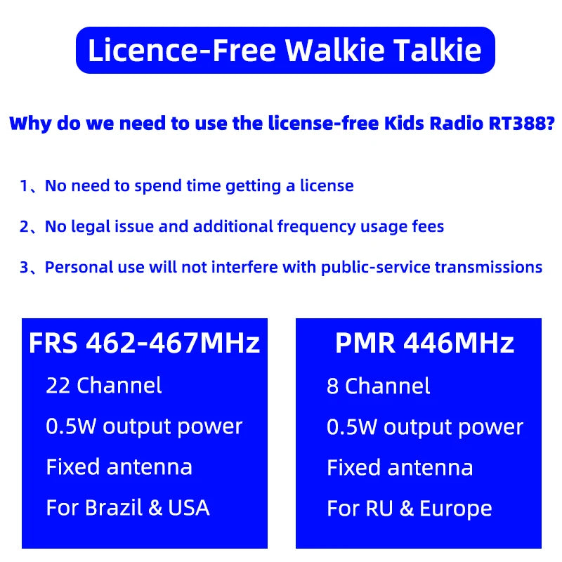 Talkie-Walkie pour Enfants T388 - Communication Amusante et Sécurisée - BLACKBEARD OUTDOOR INDUSTRIES