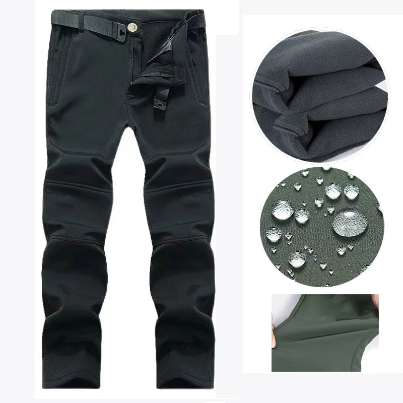 Ensemble Veste & Pantalon Tactique Homme Mazerout | Softshell Imperméable | Fleece Chaud | Randonnée, Pêche, Ski, Sécurité - BLACKBEARD OUTDOOR INDUSTRIES