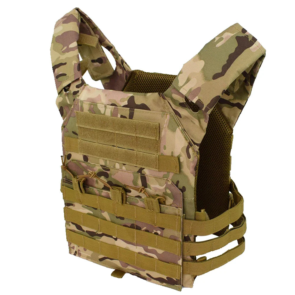 Gilet Porte-Plat en Nylon 600D Camouflage – Gilet de Protection Multifonction pour Chasse et Activités Outdoor - BLACKBEARD OUTDOOR INDUSTRIES