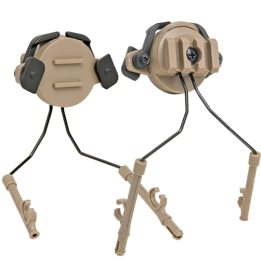 Support Casque Audio Tactique avec Adaptateur Rail pour Casque – Rotation 360° Ma boutique