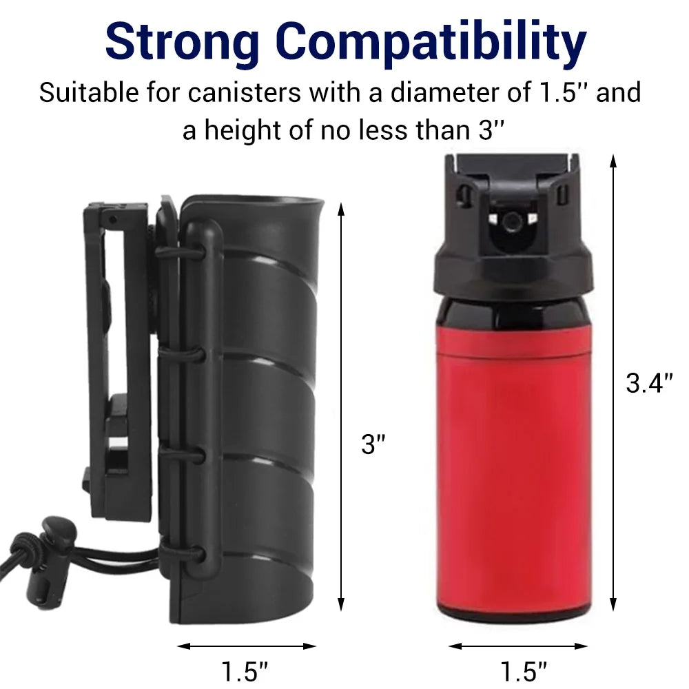 Holster Rotatif 360° pour Spray de Poivre (Pepper Spray) - Pour Ceinture de Service BLACKBEARD OUTDOOR INDUSTRIES
