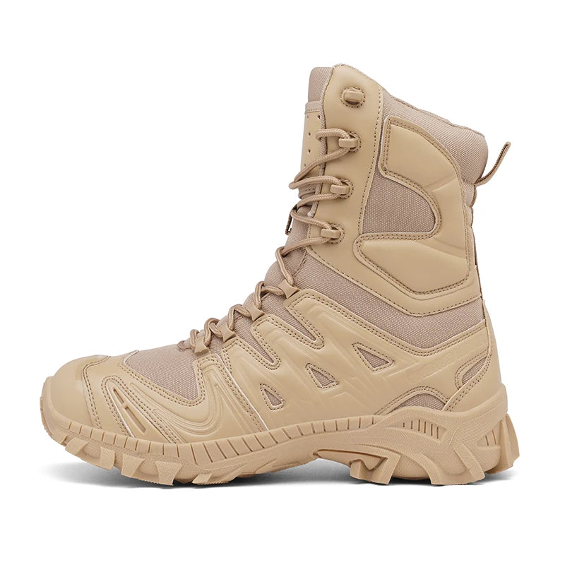 Bottes Tactiques Combat Désert pour Homme - Résistantes, Étanches et Confortables pour Randonnée et Sports Outdoor - BLACKBEARD OUTDOOR INDUSTRIES