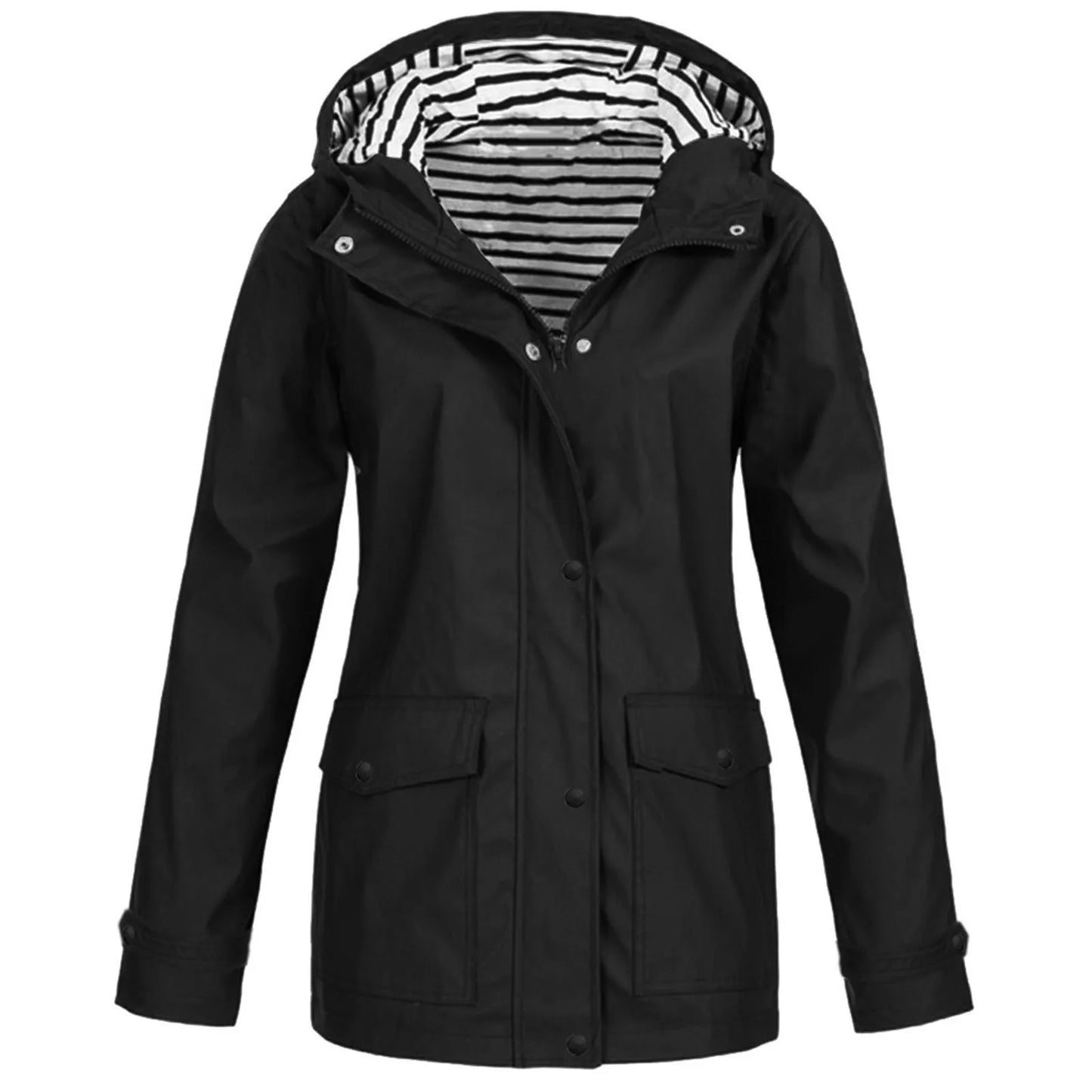 Veste Imperméable et Thermorégulatrice pour Femme - Coupe-Vent avec Capuche, Idéale pour la Randonnée et l'Escalade en Montagne - BLACKBEARD OUTDOOR INDUSTRIES