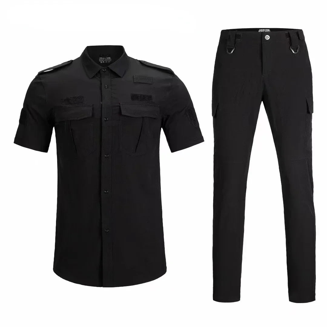 Ensemble Tactique Homme 2 Pièces - T-shirt et Pantalon à Séchage Rapide pour Printemps et Été BLACKBEARD OUTDOOR INDUSTRIES