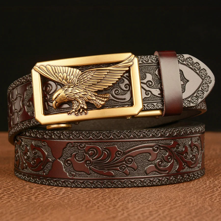 Ceinture en Cuir Véritable SupSindy - Luxe avec Boucle Métallique Ma boutique