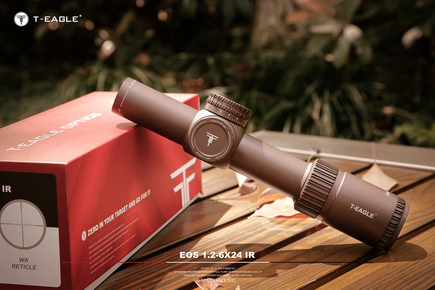 T-EAGLE EOS 1.2-6x24 IR - Lunette de Précision Tactique pour Fusil de Chasse avec Réticule Illuminé, Viseur Collimateur et Support Picatinny - BLACKBEARD OUTDOOR INDUSTRIES