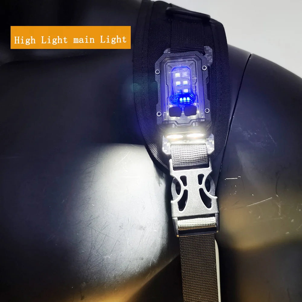 Lampe Tactique EDC - Lampe Mini Portable avec Plaque en Boucle et Crochet, Idéale pour Camping, Randonnée et Sécurité BLACKBEARD OUTDOOR INDUSTRIES