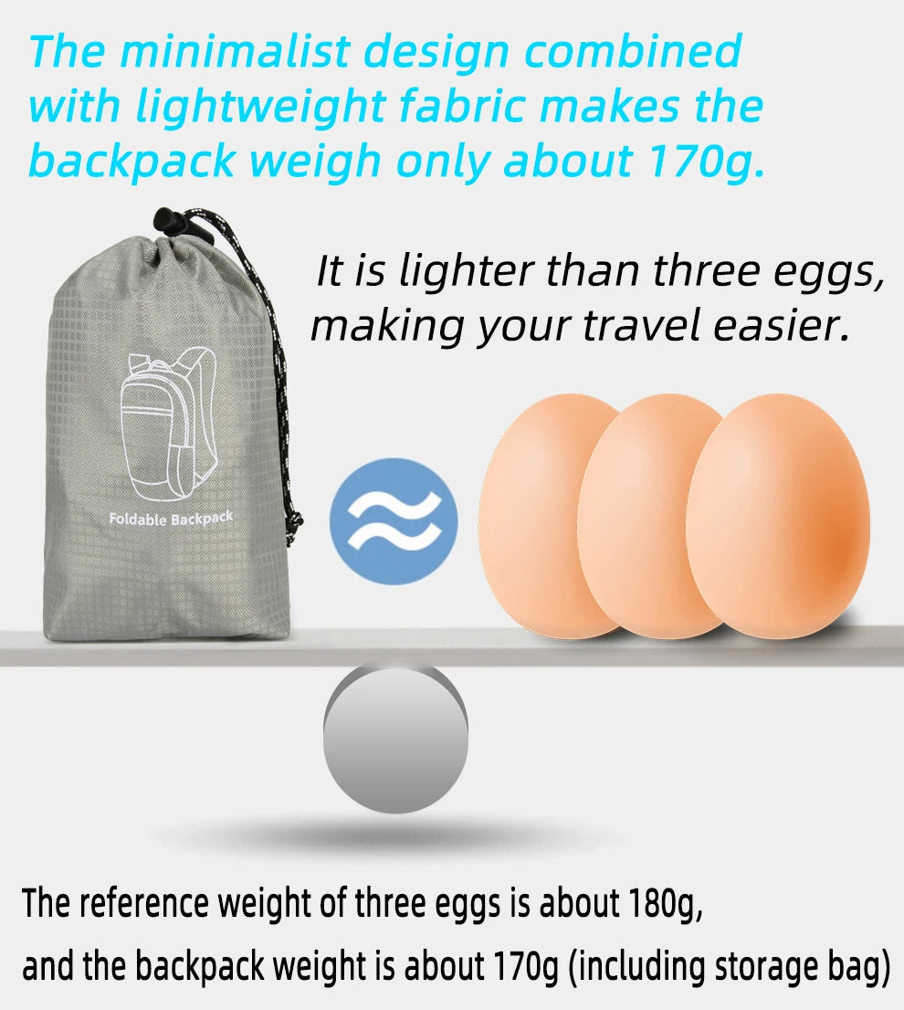 Sac à Dos Pliable Ultraléger – Sac à Dos Outdoor Polyvalent pour Randonnée, Escalade & Voyage - BLACKBEARD OUTDOOR INDUSTRIES