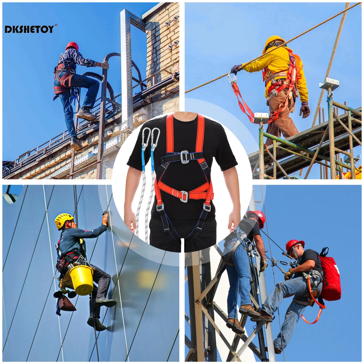 Harnais de Sécurité Professionnel – Protection Antichute pour Randonnée, Camping et Travaux en Hauteur - BLACKBEARD OUTDOOR INDUSTRIES