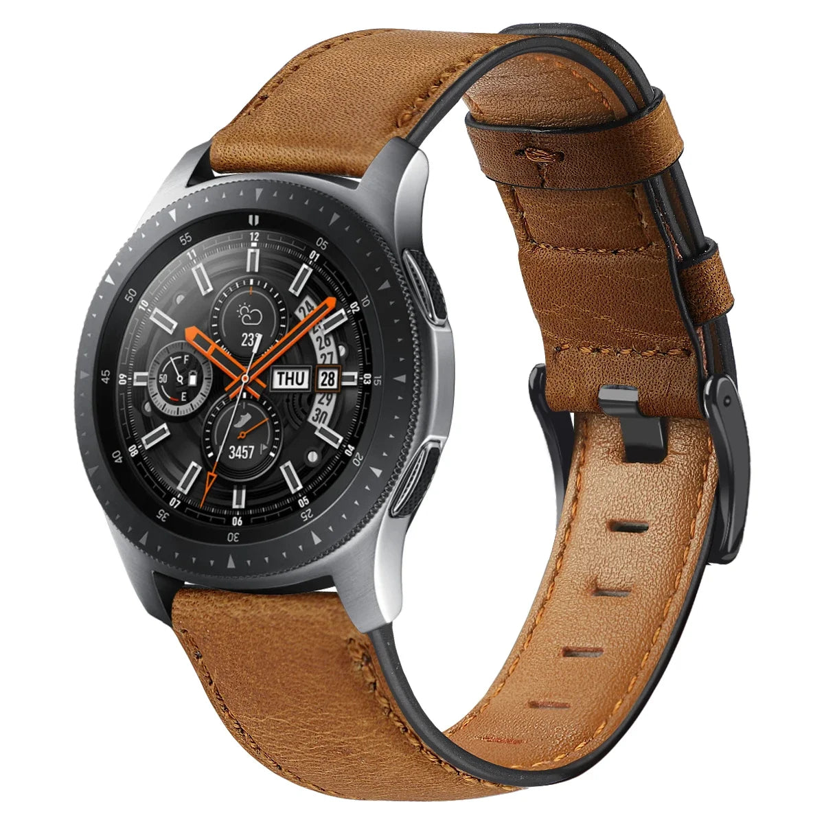 Bracelet en Cuir Rétro pour Montres Samsung Galaxy, Huawei, Amazfit et Plus - 20mm / 22mm BLACKBEARD OUTDOOR INDUSTRIES