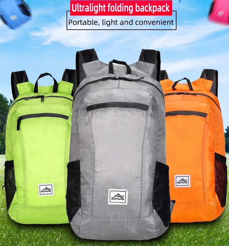 Sac à Dos Pliable 18L Ultra-Léger – Sac de Voyage, Randonnée, Cyclisme et Escalade - BLACKBEARD OUTDOOR INDUSTRIES