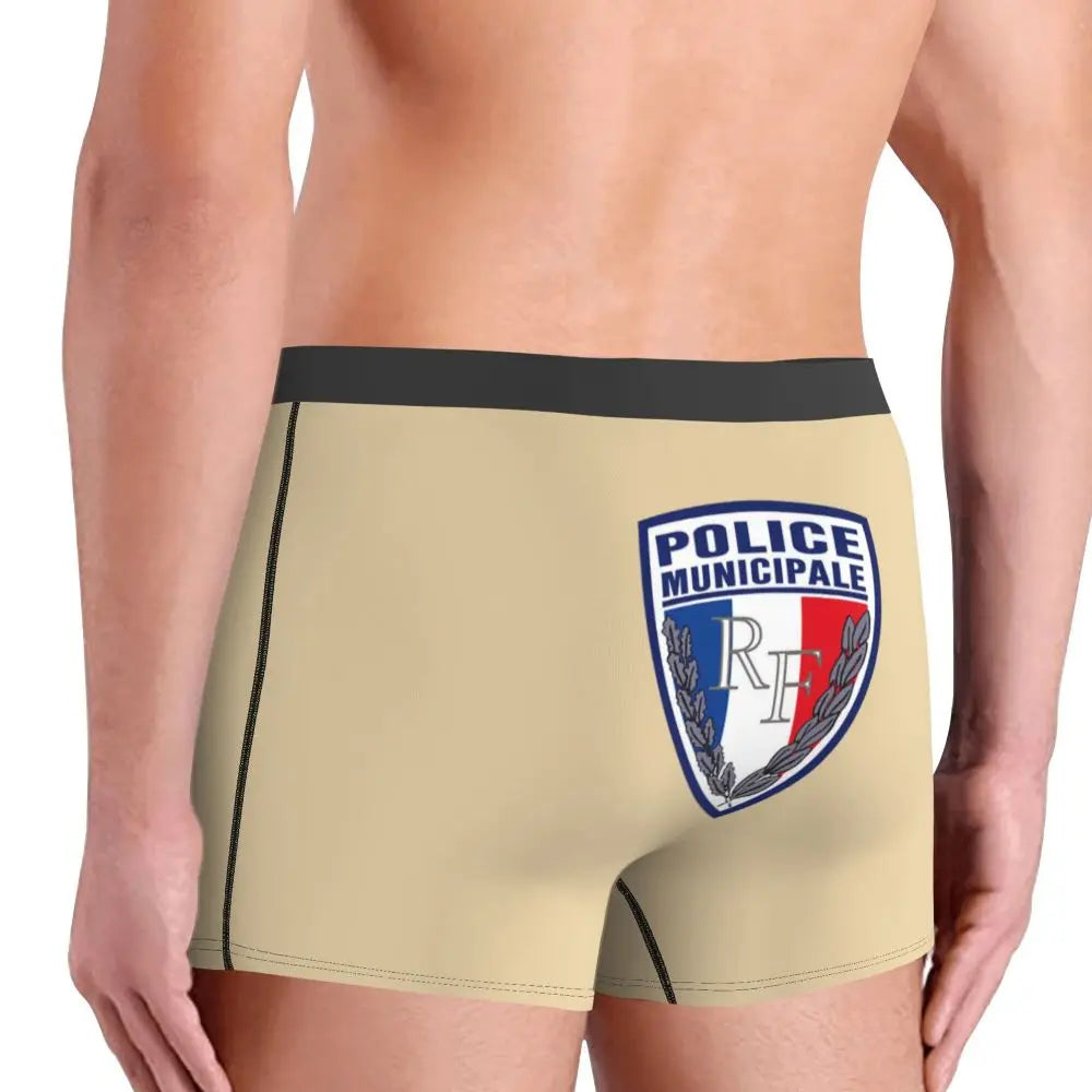Boxer Homme Insigne Police Municipale – Sous-vêtement Original et Confortable - BLACKBEARD OUTDOOR INDUSTRIES