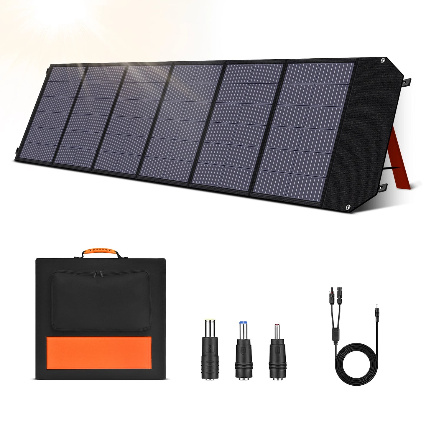 Dokio 100W Panneau Solaire Flexible et Pliant 18V avec Kit Contrôleur 12V – Idéal pour Camping, Voyage et VR - BLACKBEARD OUTDOOR INDUSTRIES