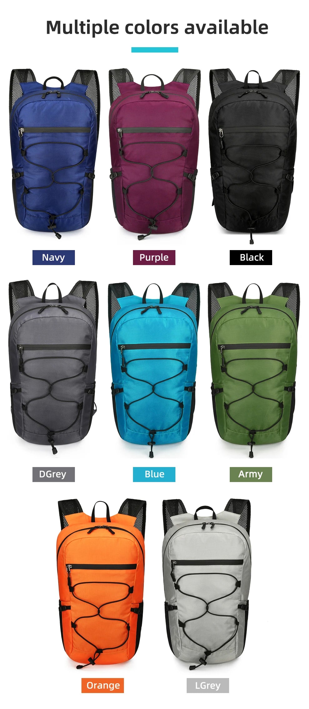 Sac à Dos Pliable Ultraléger – Sac à Dos Outdoor Polyvalent pour Randonnée, Escalade & Voyage - BLACKBEARD OUTDOOR INDUSTRIES