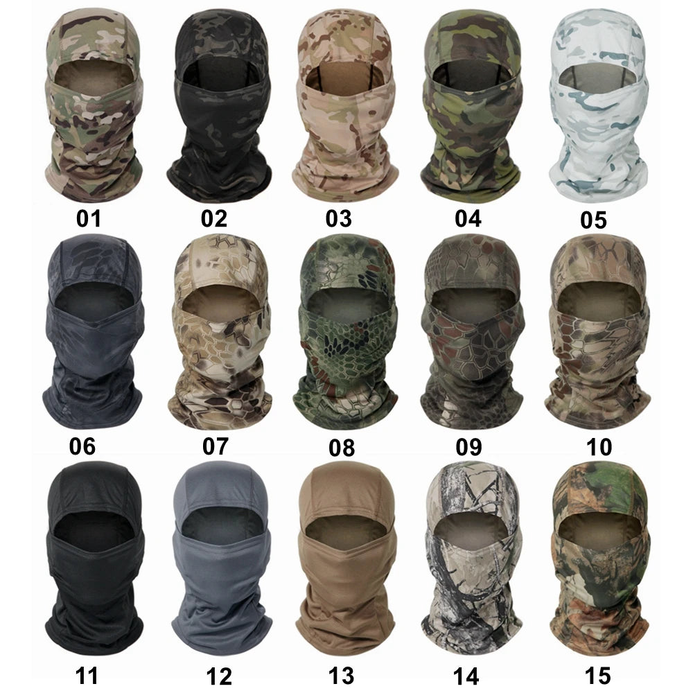 Balaclava Camouflage Multicam – Masque Intégral pour Ski, Cyclisme, Chasse, Airsoft et Plein Air - BLACKBEARD OUTDOOR INDUSTRIES