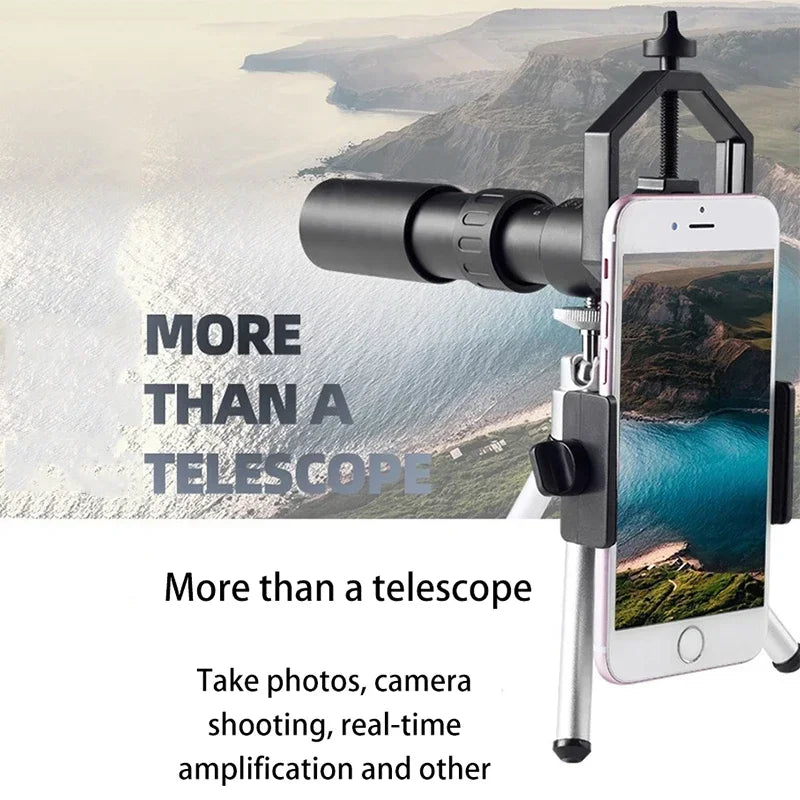 Monoculaire Haute Définition 10-300x40 avec Prismes BAK4 – Télescope Professionnel Portable Zoom Longue Portée 4K pour Camping, Observation et Aventures Extérieures - BLACKBEARD OUTDOOR INDUSTRIES