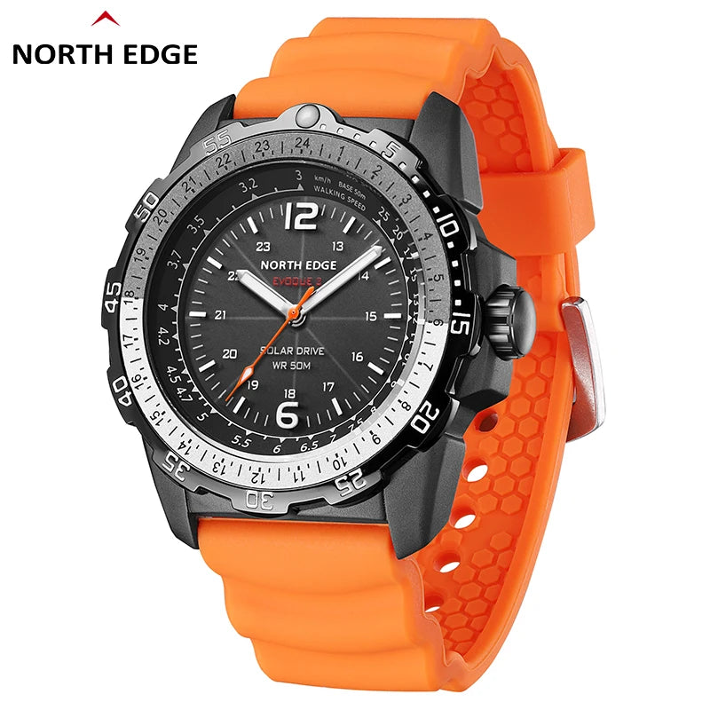 Montre Militaire Digitale Homme "EVOQUE 2" – Montre de Sport Solaire, Étanchéité 50M, Fonction Luminovore et Écologique - BLACKBEARD OUTDOOR INDUSTRIES
