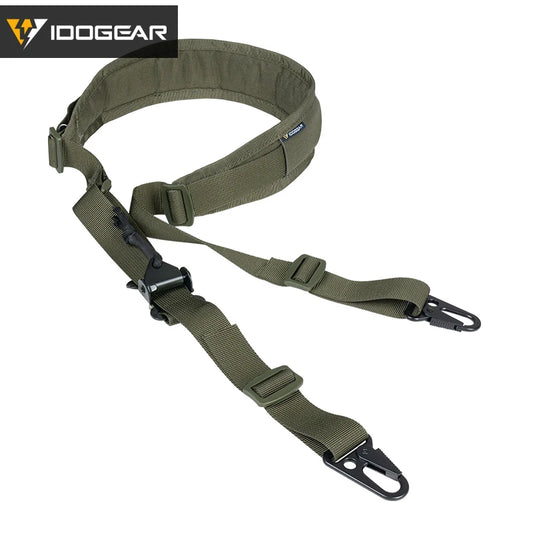 Sangle Tactique IDOGEAR – Modèle Slingster 2 Points – Ajustement Rapide – Coloris Ranger Green - BLACKBEARD OUTDOOR INDUSTRIES