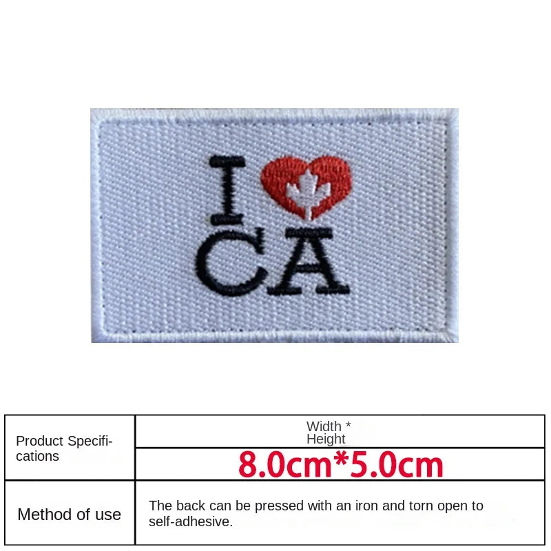 Patch Drapeau Canada – Brodé avec Velcro ou à Coudre - BLACKBEARD OUTDOOR INDUSTRIES
