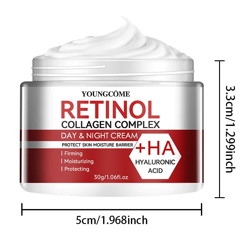Crème Visage Anti-Âge et Hydratante au Rétinol et Collagène | Soin Réparateur Profond pour Peau Sèche et Mature - BLACKBEARD OUTDOOR INDUSTRIES