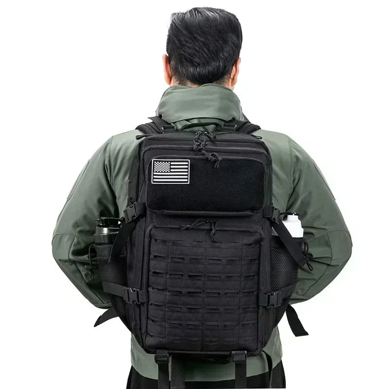 Sac à Dos Tactique Outdoor 25L/45L – Laser Cut MOLLE, Rucksack Polyvalent pour Homme et Femme - BLACKBEARD OUTDOOR INDUSTRIES