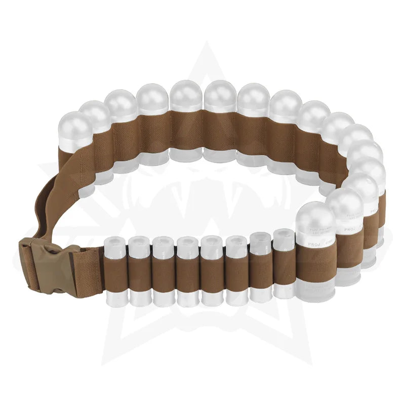 Bandoulière Tactique Ophidian 16-Round – Porte-Grenades et Cartouches de 2ga pour Chasse, Paintball et Activités Outdoor BLACKBEARD OUTDOOR INDUSTRIES