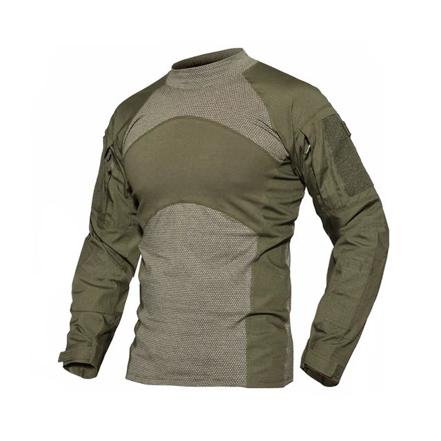 T-shirt Tactique Homme – Camouflage, Manches Longues, Idéal pour le Combat, Airsoft, Paintball, Chasse - BLACKBEARD OUTDOOR INDUSTRIES