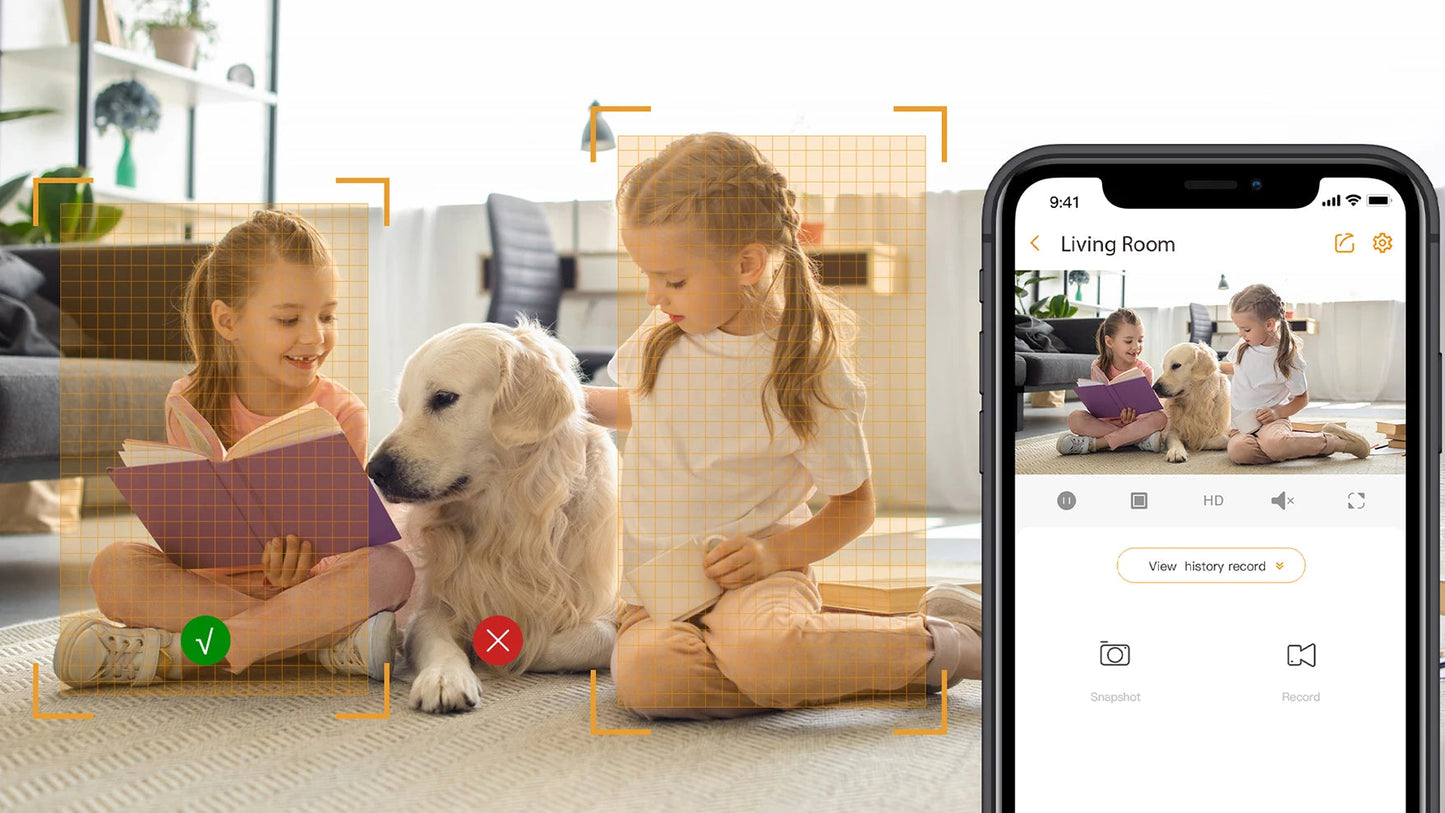 IMOU Cue 2C – Caméra de Surveillance Intérieure 1080P avec Détection Humaine IA & Vision Nocturne Ma boutique