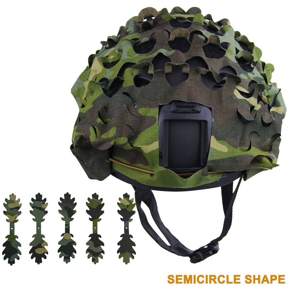 Housse de Casque Airsoft 3D Camo avec Découpe Laser en Forme de Feuilles Ma boutique